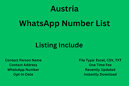 Austria whatsapp number list