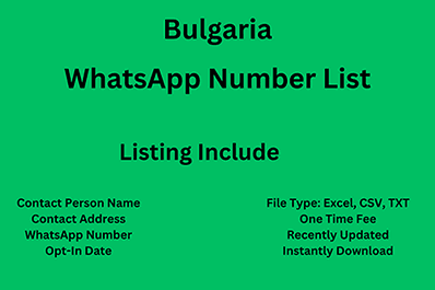 Bulgaria whatsapp number list