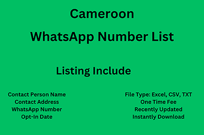 Cameroon whatsapp number list