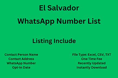El Salvador whatsapp number list