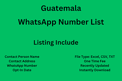 Guatemala whatsapp number list