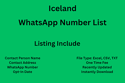 Iceland whatsapp number list
