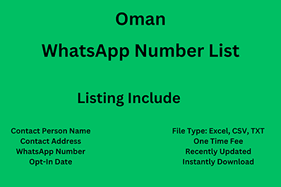 Oman whatsapp number list