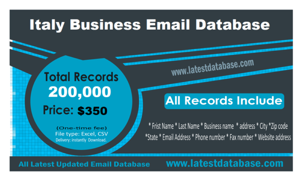 Italy Business Email list management